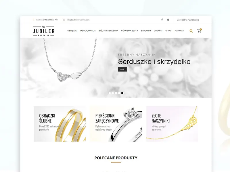 Jubiler Kwaśniak: wdrożenie sklepu internetowego