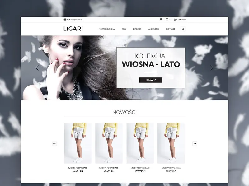 Ligari: projekt graficzny i wdrożenie sklepu